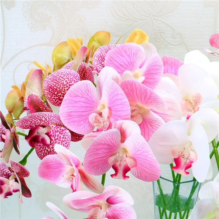 D1144 Factory Direct Artificial Flower Orchid New Design Real Touch Orchid Wholesale For Decoration