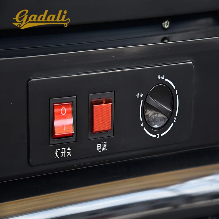 Commercial soft drink refrigerator display double glass door used beverage cooler