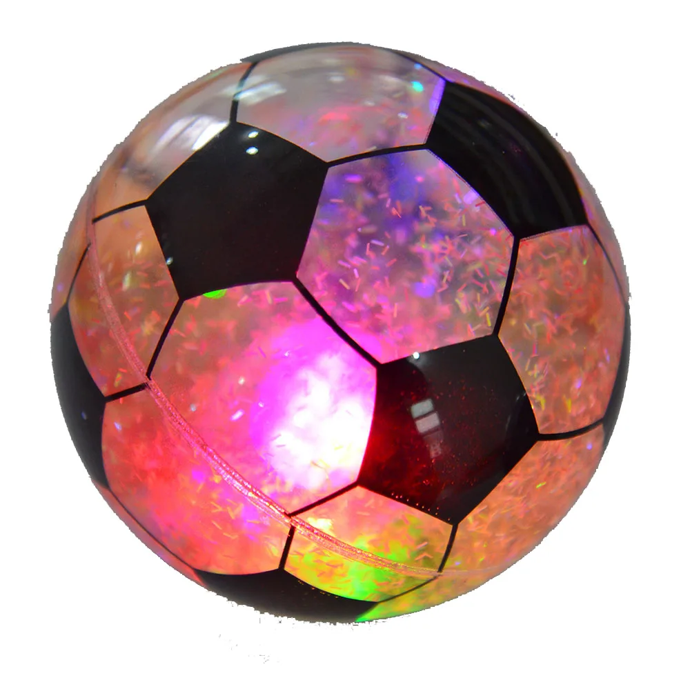 led flashing light toy water filled weight ball football