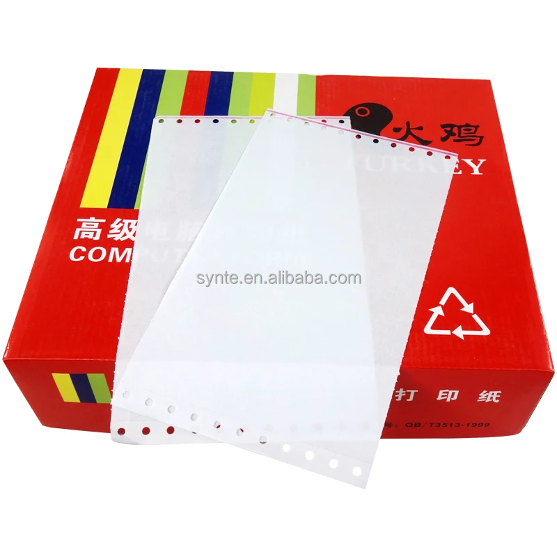 Непрерывная печать 241*280 мм (9,5*11 дюймов)-Однослойная компьютерная бумага 1000 листов в коробке