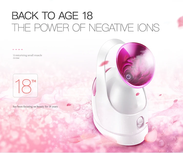 
Mini Ionic Face Sauna Beauty Boots Portable Nano Facial Steamer 