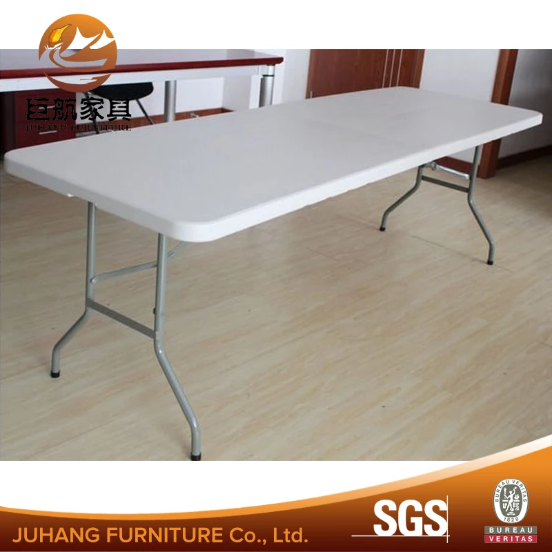 Wholesale cheap square white portable plastic folding rectangle table