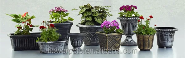 KD2922S Copper color plastic garden antique planters