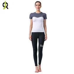 Fashion Women Sportswear Suit Sets  Quick Dry Running Sport T-Shirt Gym Long Leggings 2 Pieces Yoga Suits