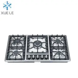 Iraq Market Stainless Steel 5 Burner Gas Hobs Gas Cooker Gas Stove