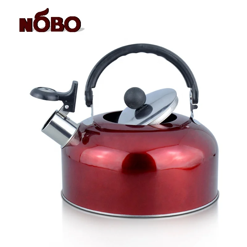 Wholesale colorful stainless steel whistle kettle non electric whistling tea kettle