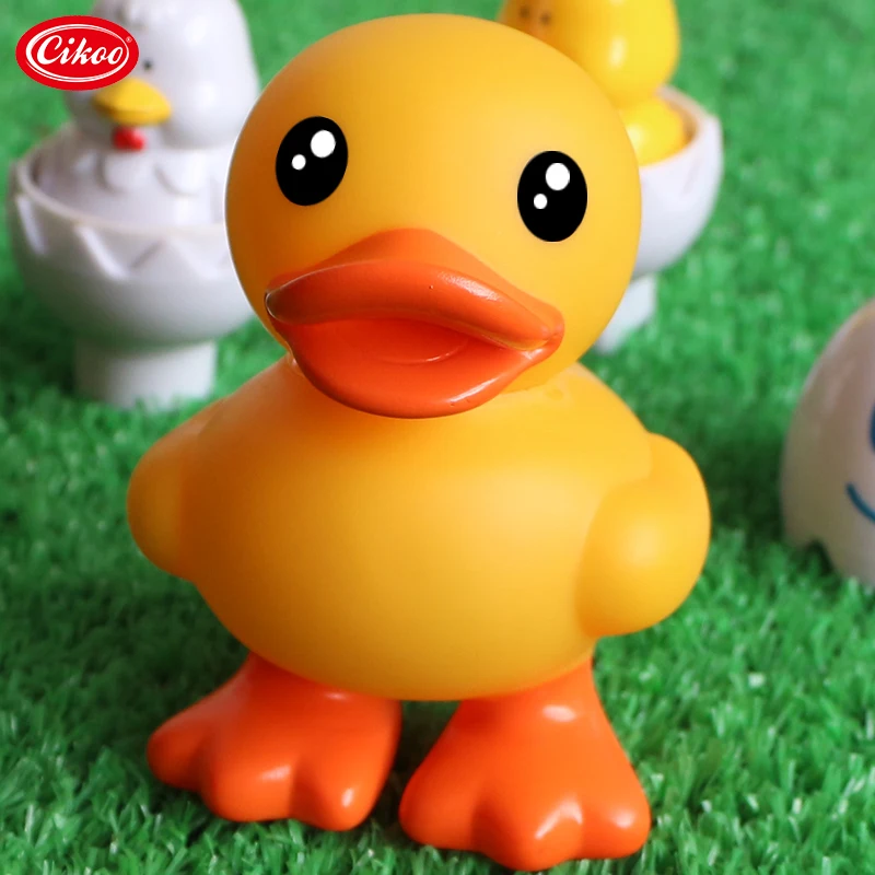 
Rubber Yellow Duck OEM Custom Vinyl Toys Cartoon Mini PVC Miniature Figures Bath Toy 