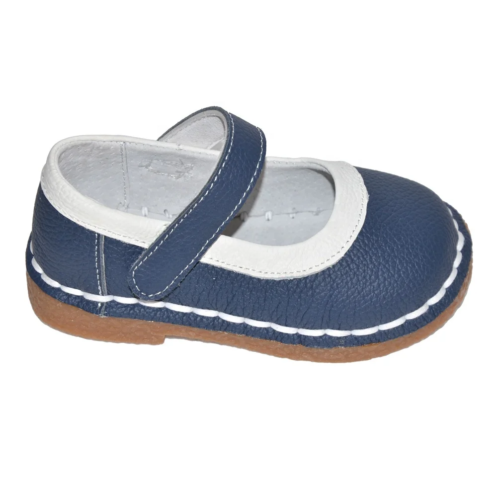 latest Genuine leather  tip blinding toddler girl shoes durable soft girls mary jane party shoes in spring and autumn