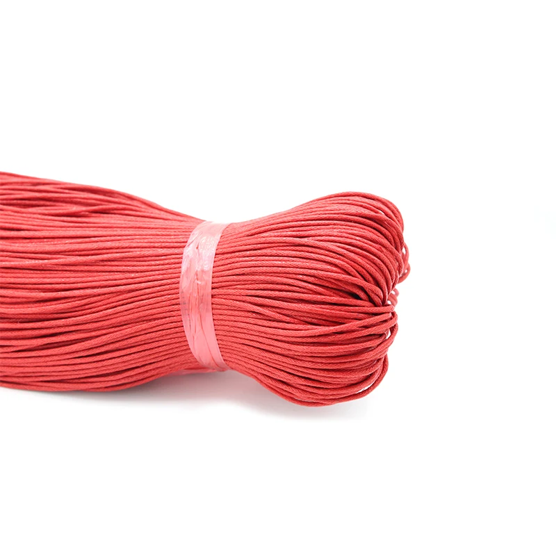 Factory Direct Sales Colorful 1mm 2mm Pink Cord Round Twisted Braided 100% Cotton Cord