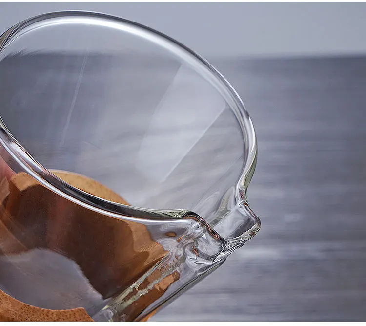 heat resistant glass pour over coffee share pot