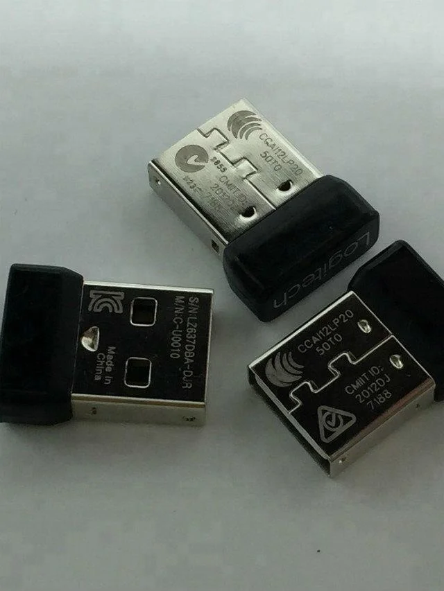 20pcs/lot Genuine 1Channel Nano Receiver Dongle for logitech mouse M185 M215 M235 M325 M545 M705 etc