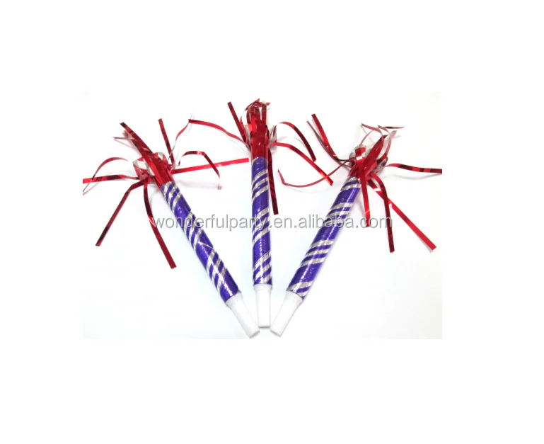 Wonderful Party Blowers Gift Birthday Blowouts Horns Whistles Musical Paper Noisemakers Glitter Fringe Metal Party Favors