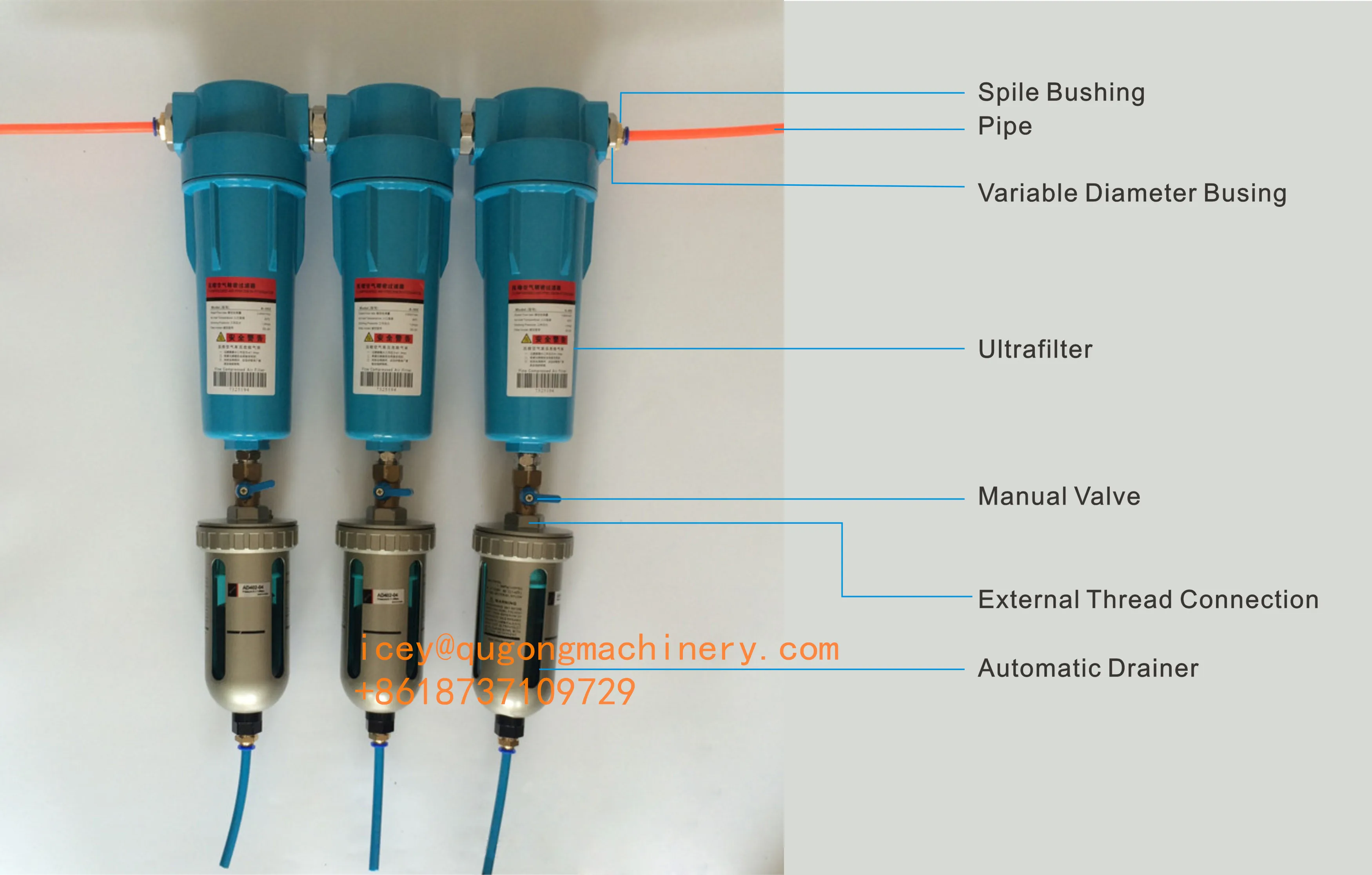 Precision filters for air dryer system/HC/HT/HA/HF/HH Ultra filter membrane filtration system