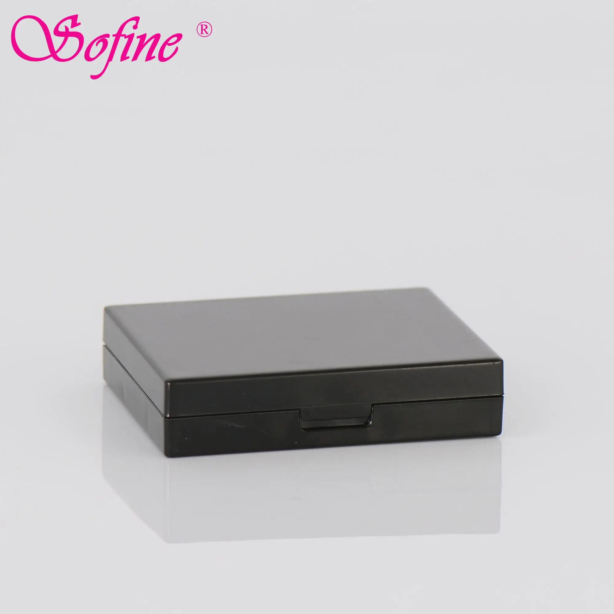 
Square black luxury air cushion eyebrow gel packaging with brush 