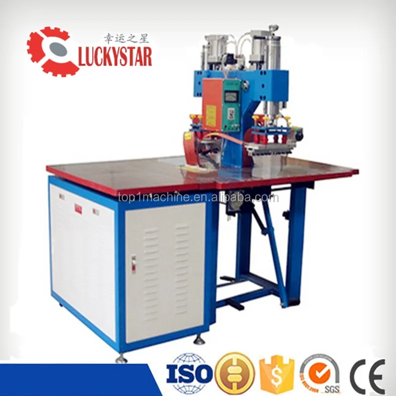 Double head RF pvc fabric welding machine