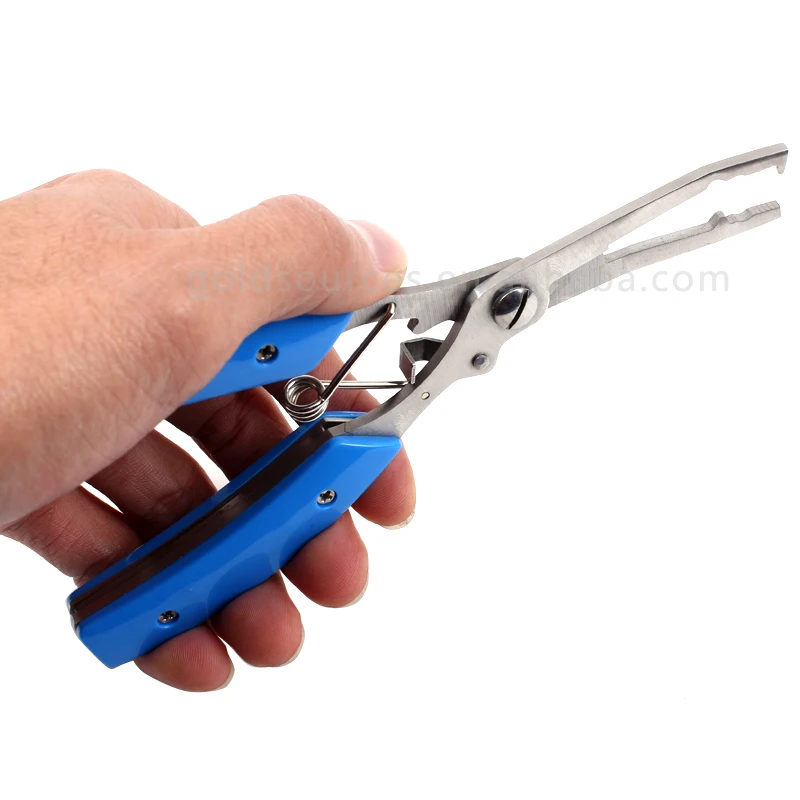 Professional Multi Function Fishing Accessories Scissors Plastic Handle Fishing Pliers Tools