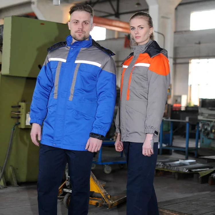 Wholesale breathable polyester cotton overalls work shirt work jacket winter outdoor work clothes