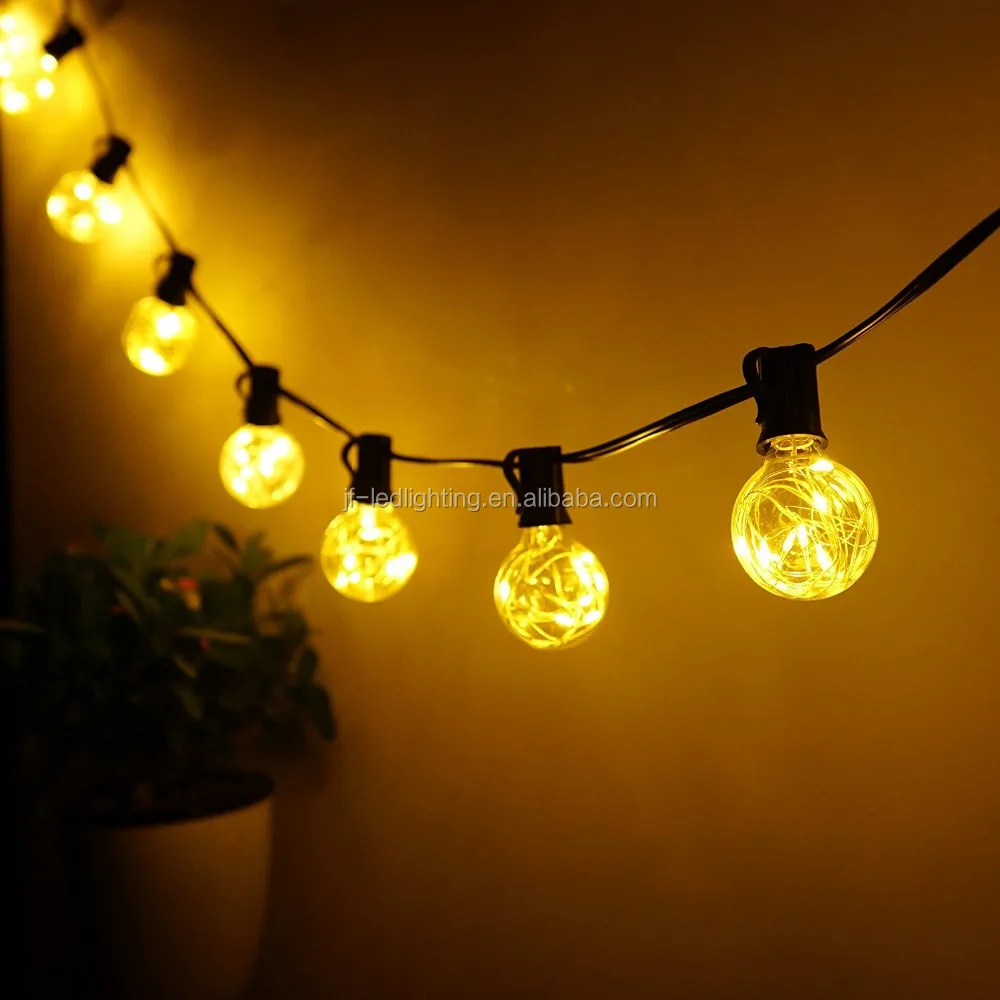Merry christmas string light led mini copper wire G40  Bulb led christmas decoration light firefly light