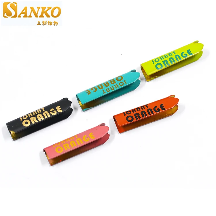 Логотип под заказ медный металлический шнурок Веревка Зажим крышка