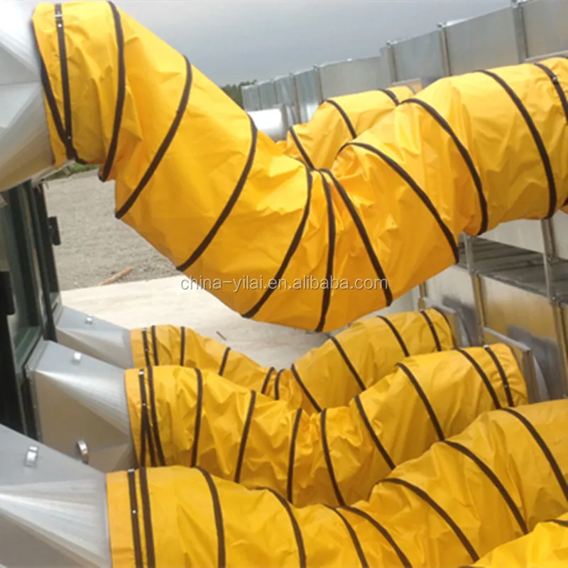 
air-condition pvc flexible duct hose, push cool air or hot air into tent flexible duct hose 