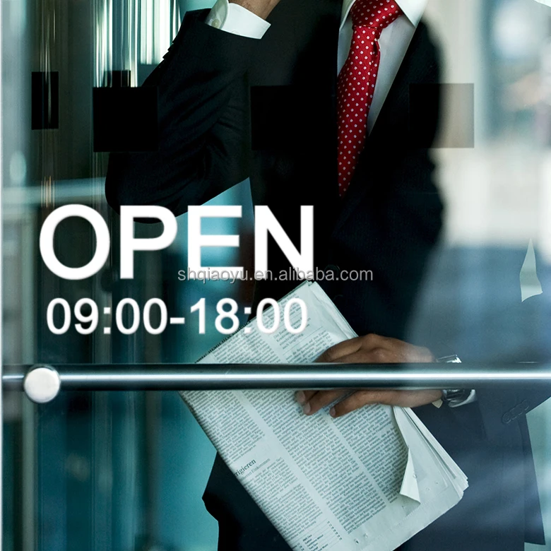 Белая виниловая высечка переводная буква наклейка с прозрачным фоном для магазина и окна