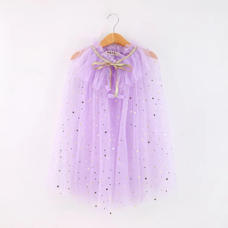 
Hot Sale Beautiful Kids Tutu Dress Capes Princess Evening Dress Girl Sequin Cape 