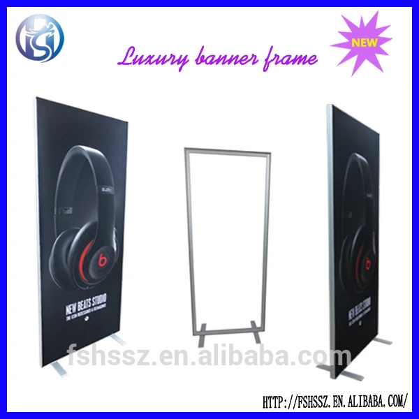 2014 new door cap design aluminum frame banner, banner stand, free-standing banner