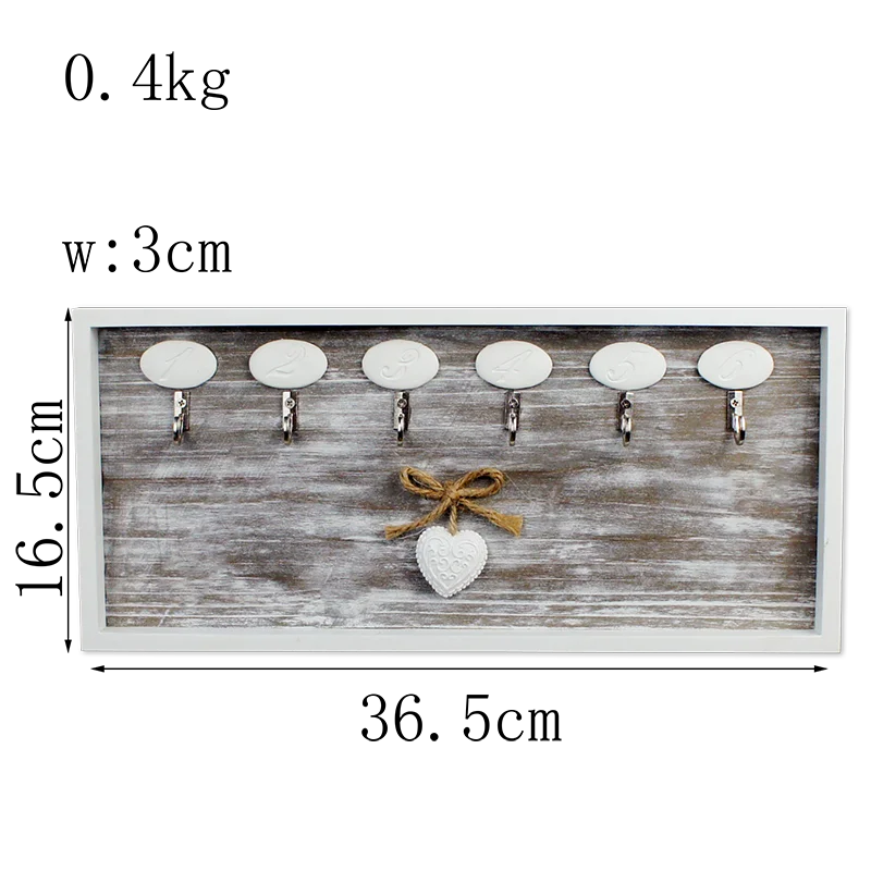 
Chic Wall Mounted Hanging Holder Key Rack Hooks 