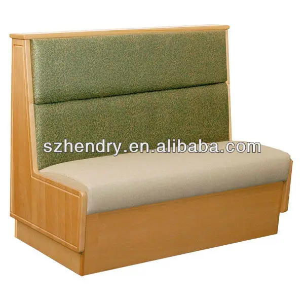 Hendry Manufacture Customization Office Soft Seat And Lounge Commercial Back Cushion Wood Restaurant Booths