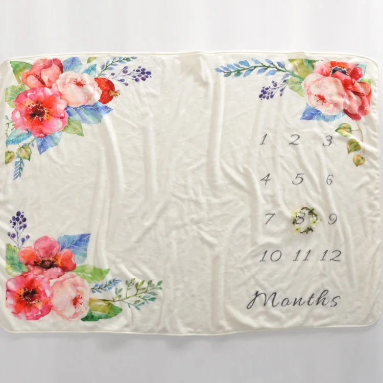 Custom printing new born baby mink blanket super soft