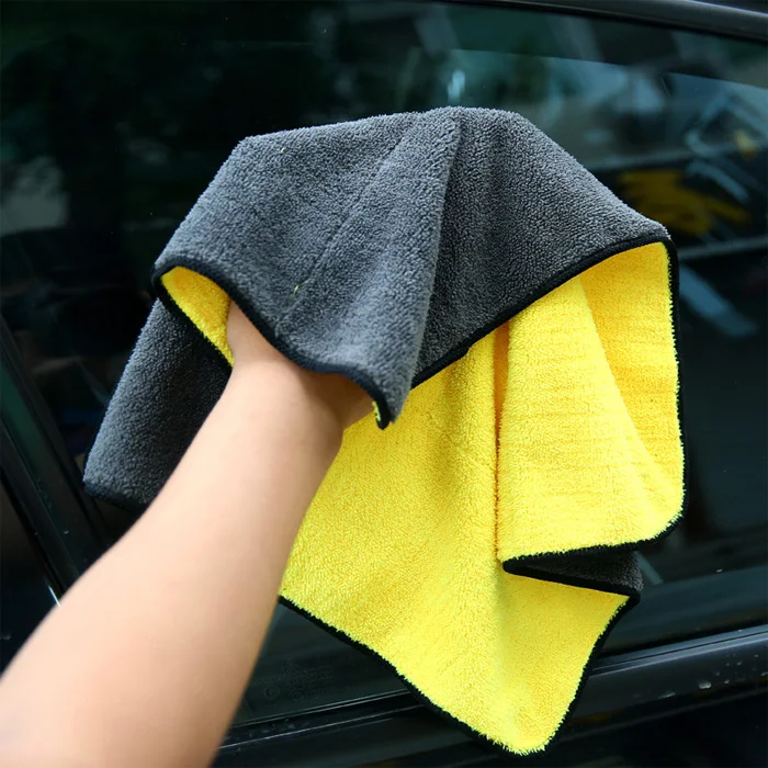 800gsm super absorbent double face microfiber towel for car
