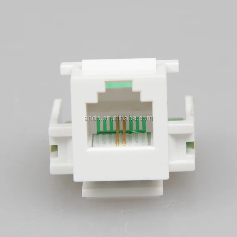 RJ11/RJ12/RJ45 connector telephone 6p2c connector 90 degree Cat3 cable connector