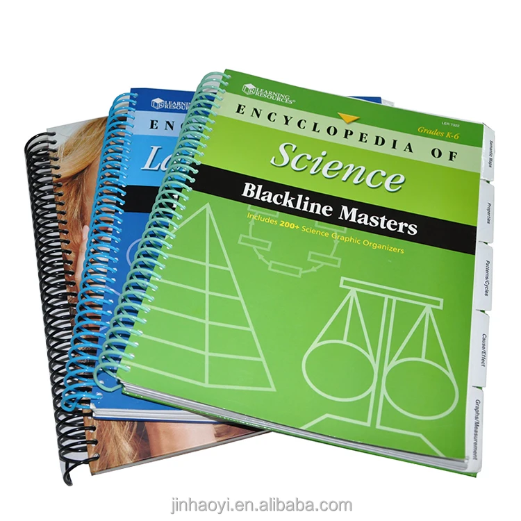 Customized w-o spiral binding bound publisher school writing notebook printing