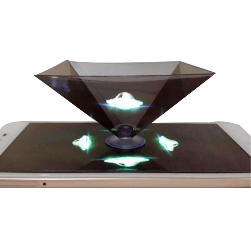 
 2020 рекламный подарок, популярный индивидуальный логотип и упаковка, 3D голографическая пирамида для просмотра голограммы  