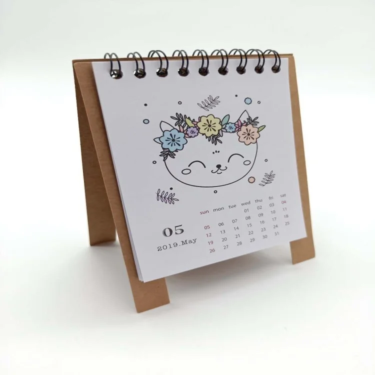 China cheap custom printing page a day desk calendar