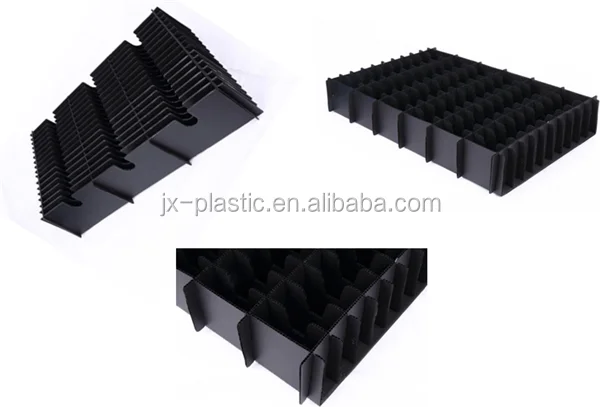 ESD Antistatic Folding Corrugated Plastic Sheet Box, Antistatic Corrugated Box