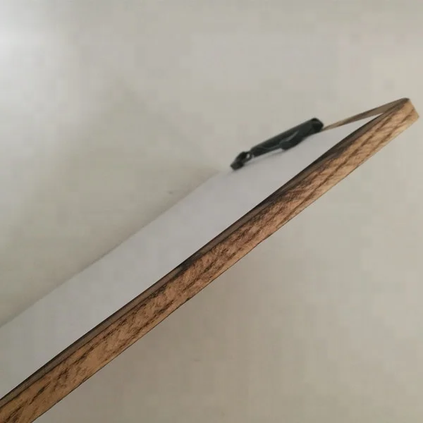 Rustic Finish Oak Wooden Menu Clipboard A4 Size Restaurant Holders with Match Stand Wholesale Customized