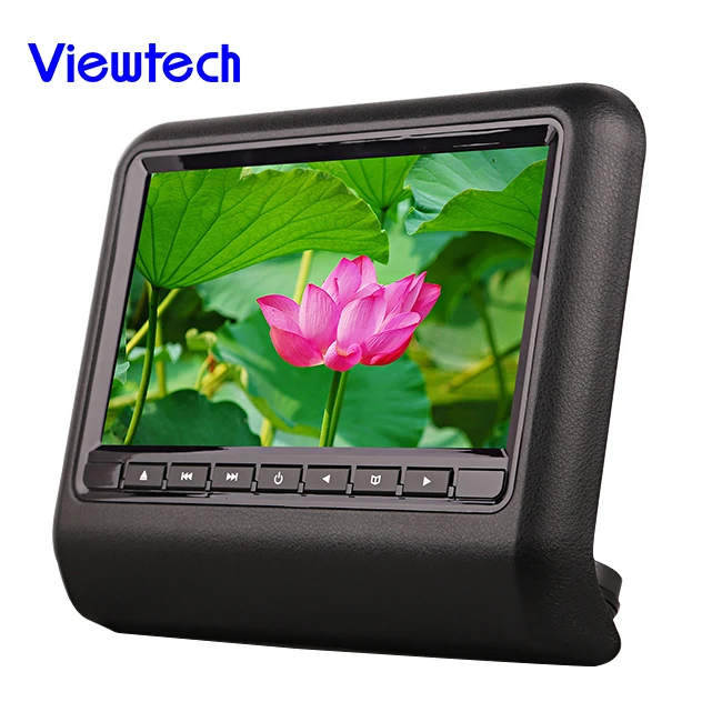 9 дюймов автомобиль клип на подголовник dvd плеер с беспроводной игры функции