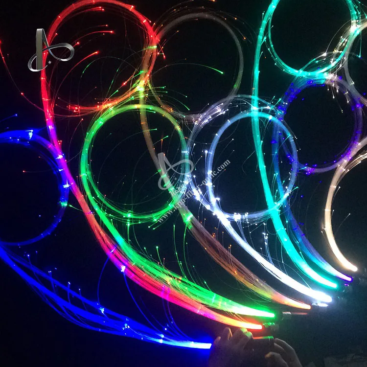 
Led Fiber Optic Whip Light with End Glow Fiber Flashing Effect Dance Using 