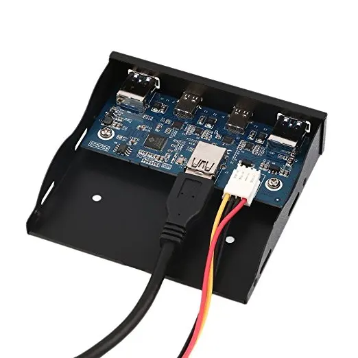 USB 3 0 2 порта + 1 Тип C 5 дюймов передней панели концентратор с 19 Pin разъем & 2ft Кабель-адаптер