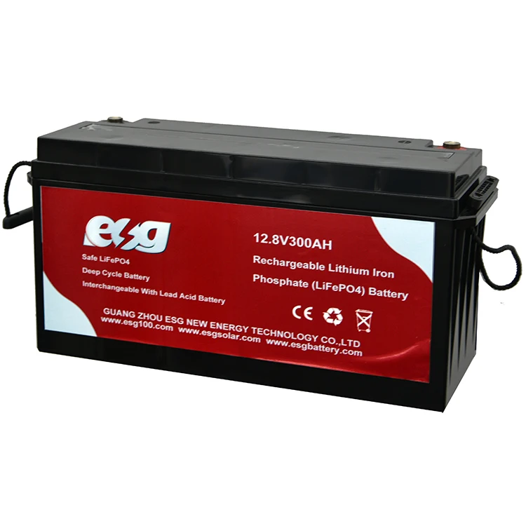 ESG lead acid battery Replace 12.8v100AH 200AH 300ah Lithium Iron Phosphate Battery Manufacture Lifepo4 Solar Battery Pack