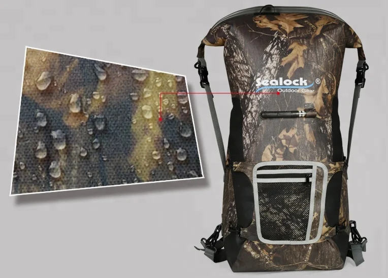 High quality Sealock 600D TPU camouflage waterproof outdoor sport Swimming water dry bag with Silk printing Backpack