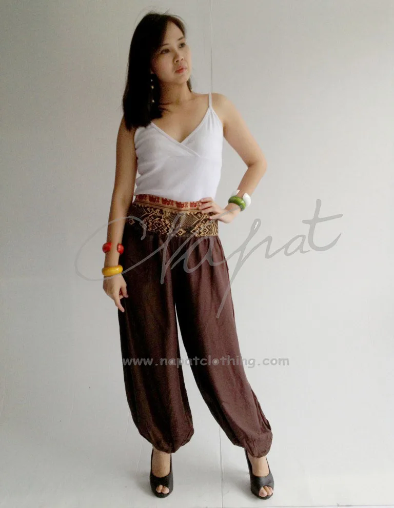 Ladies Belly dance harem pants Thai Rayon traditional trouser