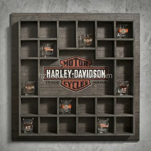 wood shot glass Display
