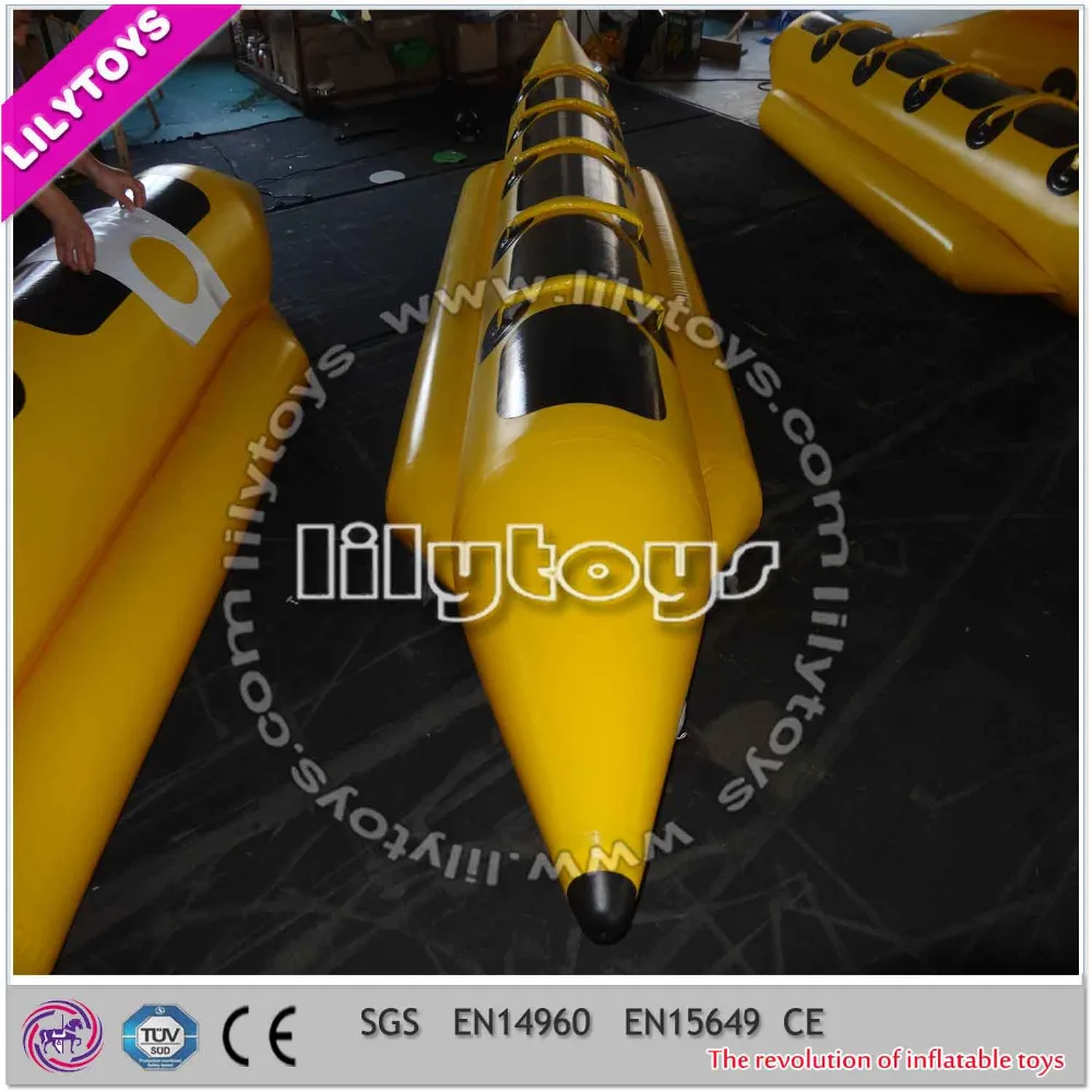 sea aqua park inflatable water banana floating boat for sale