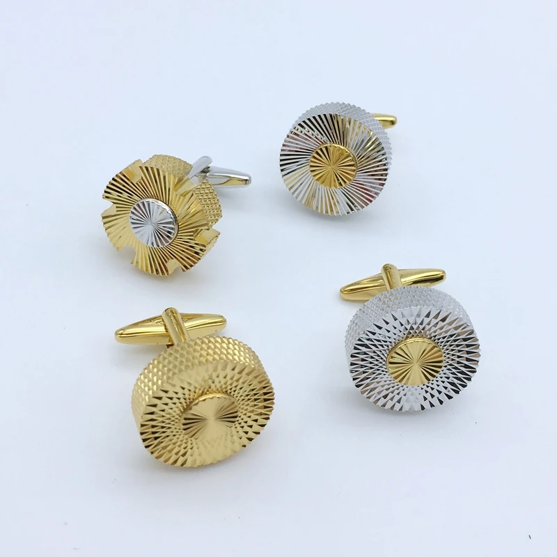 Лидер продаж мужские запонки на заказ золотого и серебряного цвета оптовая продажа от производителя