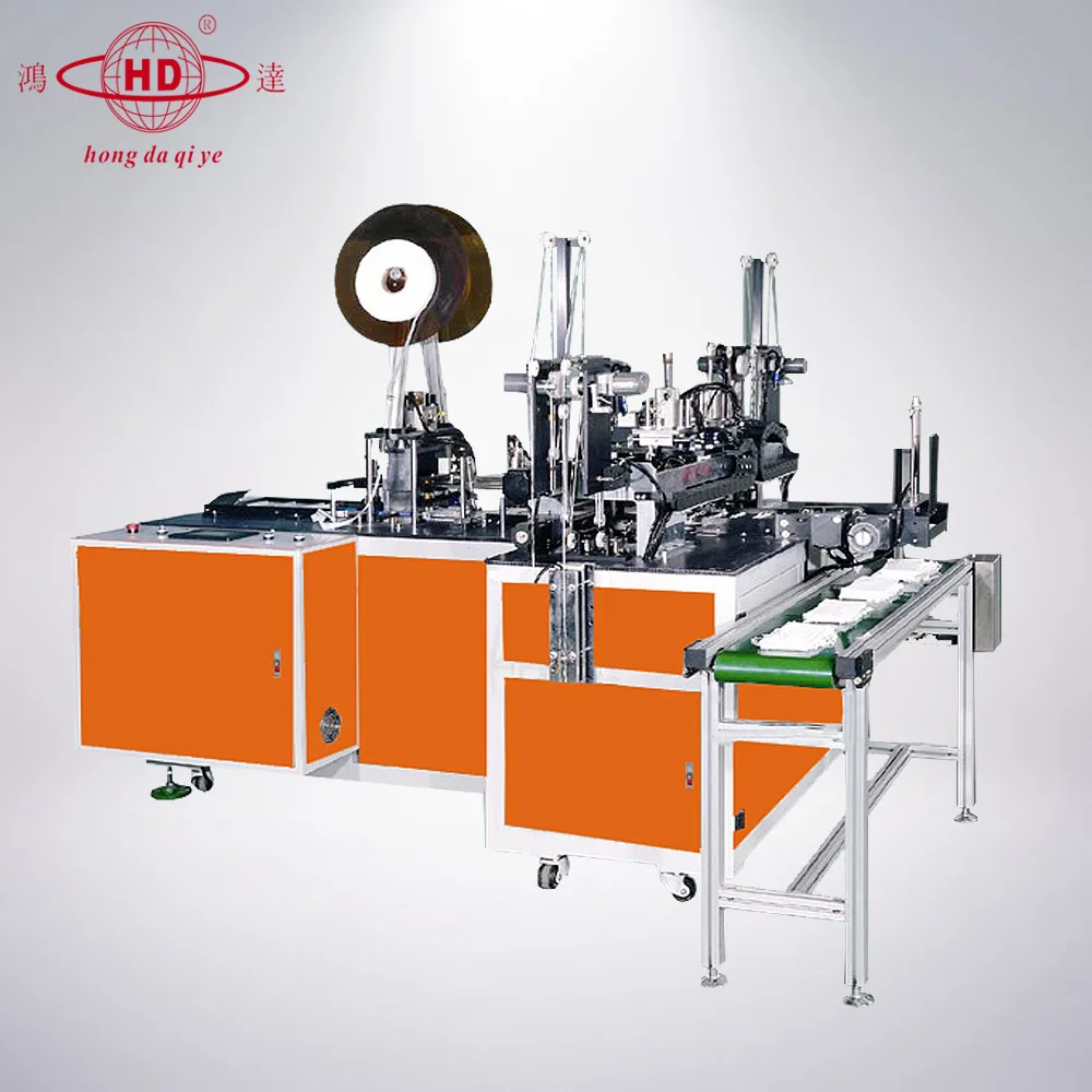 Automatic  Nonwoven Medical Head Hanging Type  Face Mask Machine, Ear loop Type Welding Machine