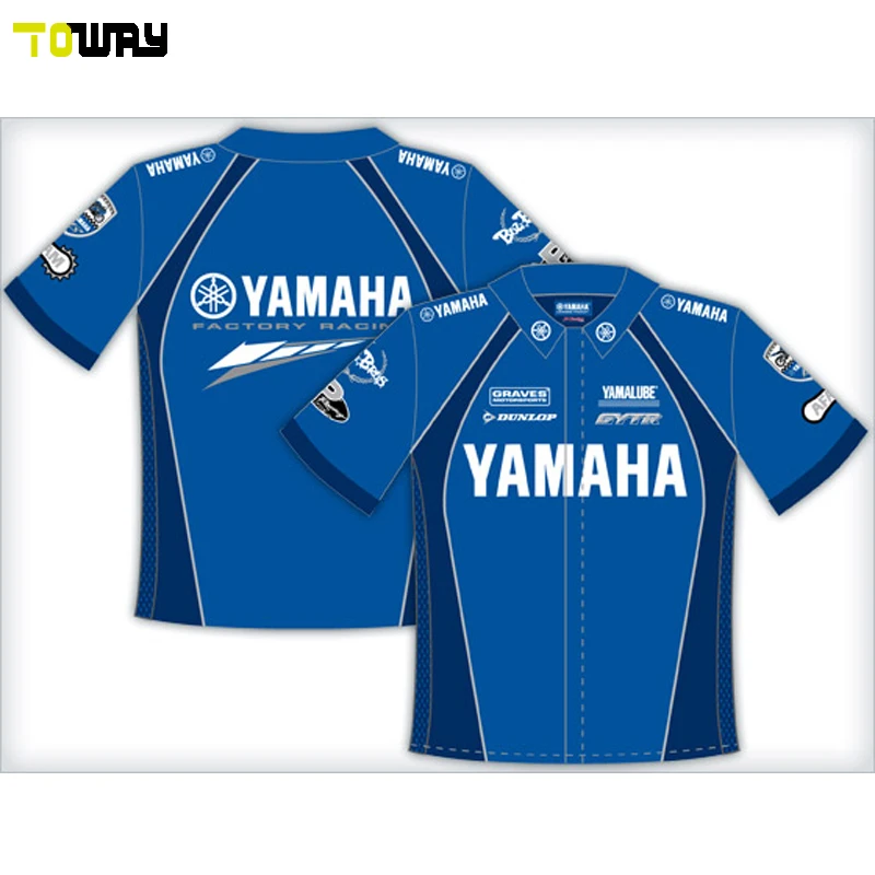 sublimation racing team polo shirt