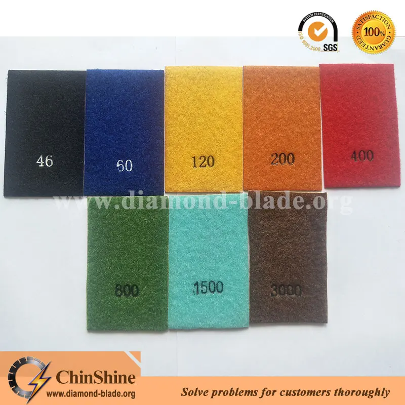 Flexible diamond polishing sheet fit hand polishing pads for marble, glass and ceramic