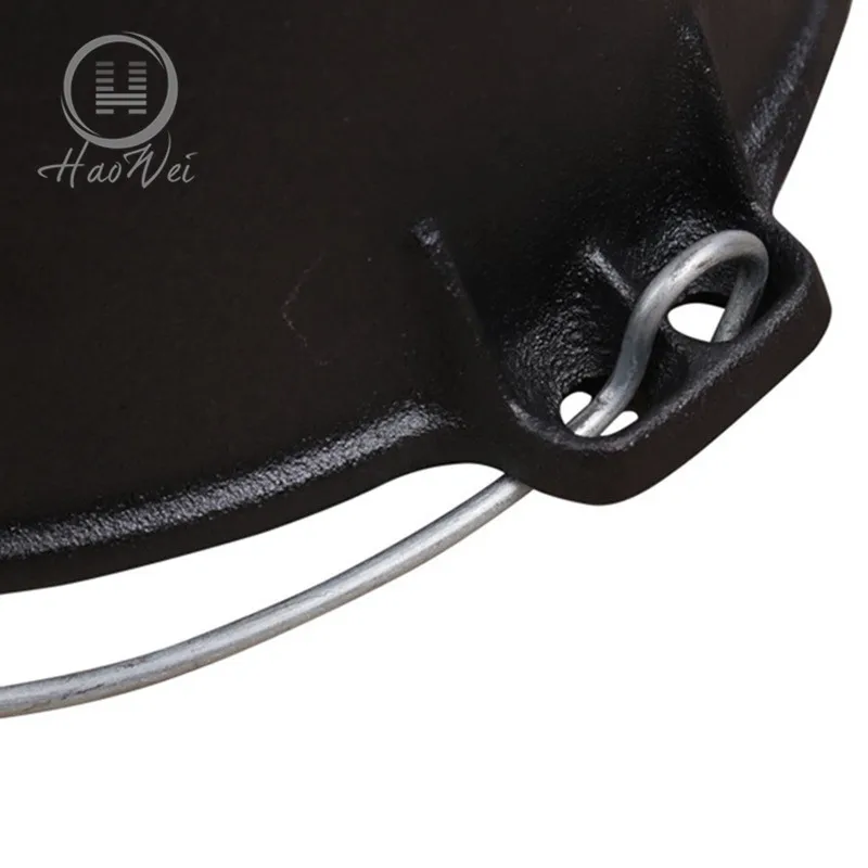 Outdoors equipment stock pot camping use kitchen hanging cast iron dutch oven